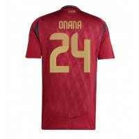 Dres Belgicko Amadou Onana #24 Domáci ME 2024 Krátky Rukáv